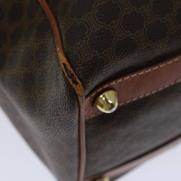 CELINE Macadam Canvas Boston Bag Pvc Brown - Picture 9 of 16
